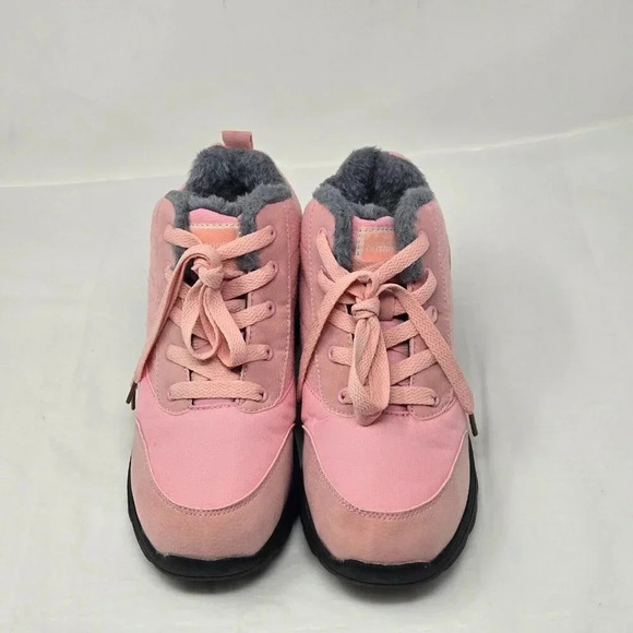 BomKinta Women's Snow Boots Keep Warm Surface Anti-Slip pink size 7 - Picture 3 of 9
